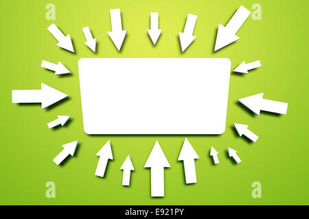 blank image with arrows Stock Photo