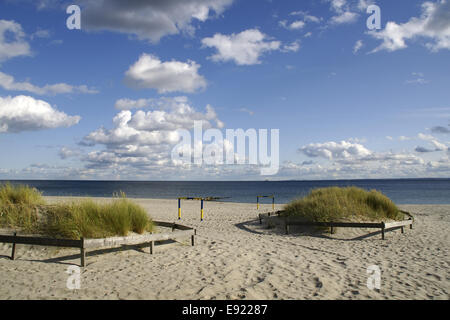 Beach of Grömitz, Baltic Sea, Germany Stock Photo