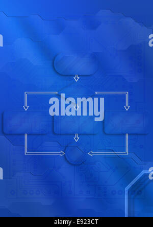 Empty flow chart diagram Stock Photo - Alamy