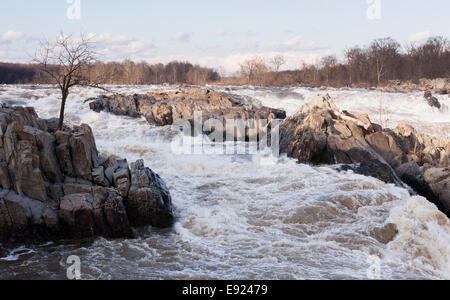 Great Falls on Potomac outside Washington DC Stock Photo