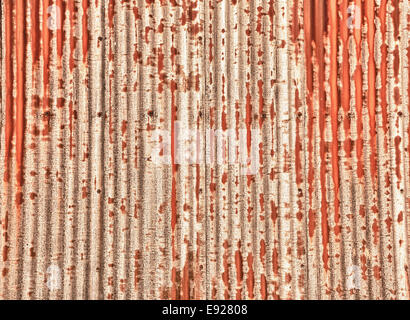 Texture pattern of rusting sheet of metal Stock Photo