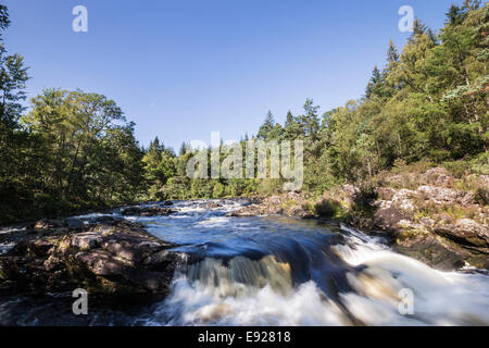 River Garry at Glengarry in Scotland. Stock Photo