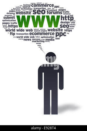 word wide web internet seo single isolated icon with outline style