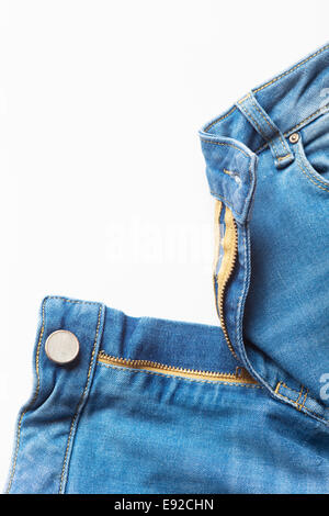 jeans on white background Stock Photo