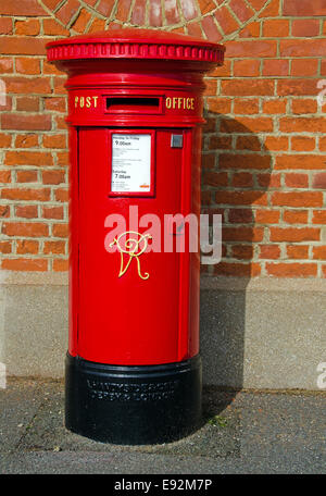 Victorian Post Box, Folkestone, Kent, UK. Stock Photo