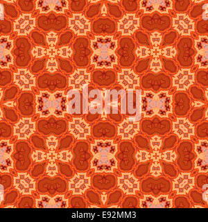Repeated pattern made from an image of translucent Red agate mineral Stock Photo