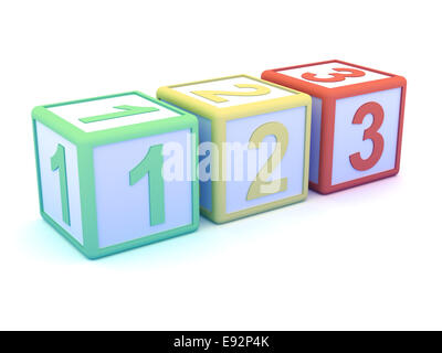 1237 Math Blocks 123 math numbers blocks, 3d simple black and white blocks for kids ...