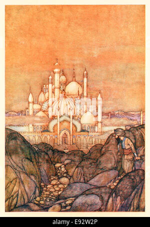 - Edmund Dulac illustration from ‘Stories from the Arabian nights’. See description for more information Stock Photo