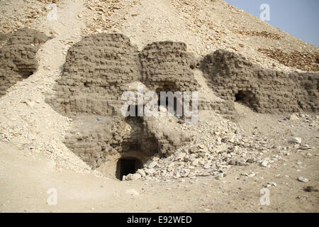 A mastaba (meaning 'house for eternity' or 'eternal house'), is a type of ancient Egyptian tomb. Stock Photo