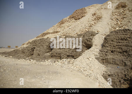 A mastaba (meaning 'house for eternity' or 'eternal house'), is a type of ancient Egyptian tomb. Stock Photo