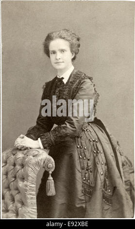 Maria Pia of Savoy (1847-1911), Queen of Portugal, Wife of King Luis I, Portrait, circa 1860 Stock Photo