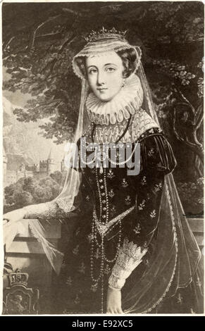 Mary, Queen of Scots (1542-1587), also known as Mary Stuart or Mary I of Scotland, Portrait at Age 27 Stock Photo