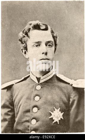 Gustav Adolf (1882-1973) Crown Prince of Sweden, Portrait, Cabinet Card, circa 1900 Stock Photo
