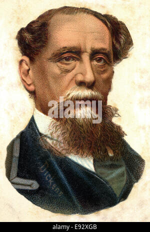 Charles Dickens (1812-1870), English Writer, Portrait Stock Photo