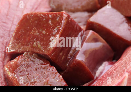 Close up of Beef liver Stock Photo