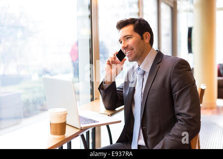 Businessman using a Mobile Phone Stock Photo