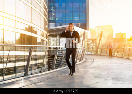 Businessman using a mobile phone Stock Photo