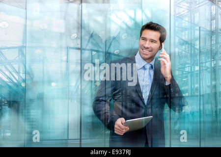 Businessman using a Mobile Phone Stock Photo
