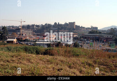 The centre of Mbabane, the capital of Swaziland Stock Photo