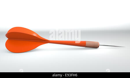 red dart isolated on white background Stock Photo