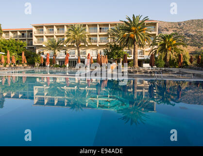 Doryssa seaside resort, hotel in Phytagorion Samos island Greece Stock Photo