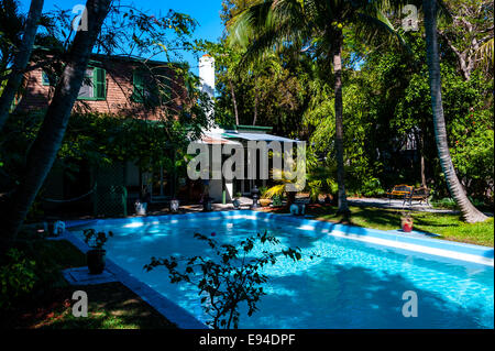 US, Florida, Key West. Ernest Hemingway Home. Stock Photo