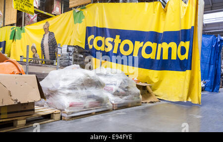 Interior of the Castorama Samara Store Stock Photo