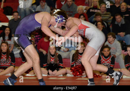 teen wrestling in Crownsville, Maryland Stock Photo