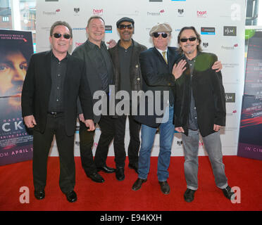 UK premiere of 'Locke ' at Cineworld - Arrivals  Featuring: UB40 Where: Birmingham, United Kingdom When: 16 Apr 2014 Stock Photo