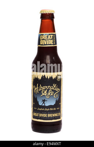 Great Divide English-Style Hibernation Ale Stock Photo