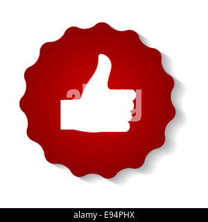 Red Label Sign Template Vector Illustration Stock Photo