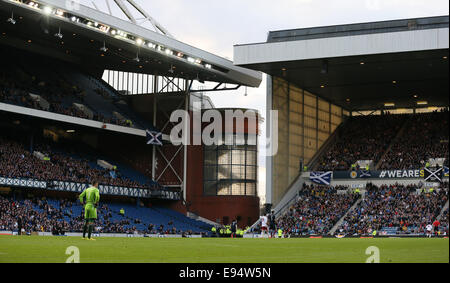 Glasgow, UK. 11th Oct, 2014. General view of Ibrox with the Iconic brick and glass staircase - Euro 2016 Qualifying - Scotland vs Georgia - Ibrox Stadium - Glasgow - Scotland - 11th October 2014 -  © Simon Bellis/Sportimage/csm/Alamy Live News Stock Photo