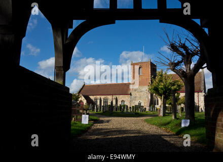 St Michael Church  Oulton  lich lych gates Suffolk England UK Stock Photo