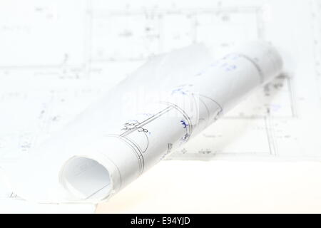 plan rolls Stock Photo