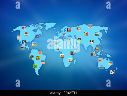THe world at your fingertips Stock Photo - Alamy