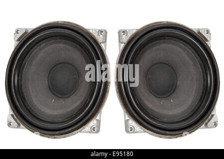 Big speakers (isolated) Stock Photo