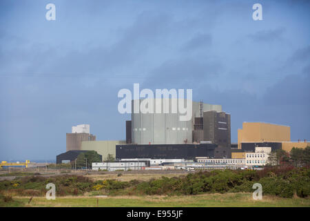 The Wylfa nuclear power plant on the North coast of the Isle of Anglesey Stock Photo