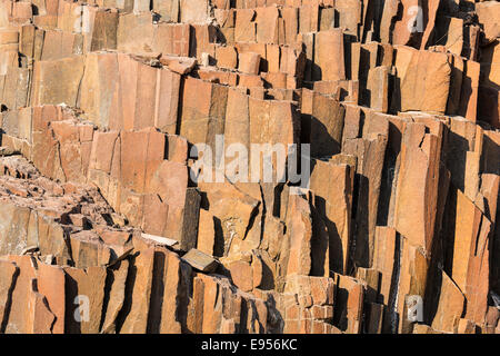 Organ pipes, basalt, Damaraland, Namibia Stock Photo