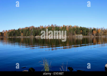 lake scenery in Lappeenranta, Finland Stock Photo