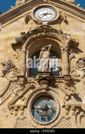 Church of Santa Maria in La Parte Vieja, San Sebastian, Spain Stock Photo