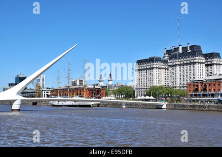 Puente de la Mujer bridge Puerto Madero Buenos Aires Argentina Stock Photo