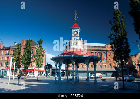 The cast iron Bridgeton Bandstand, Bridgeton Cross, Glasgow Stock Photo