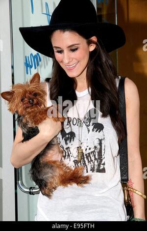 Internet Vine Blogger, Brittany Furlan, outside Fred Segal with her