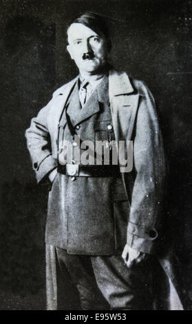 Oct. 11, 2014 - GERMANY - CIRCA 1940s: Studio portrait of Adolf Hitler, leader of nazi Germany. Reproduction of antique photo. (Credit Image: © Igor Golovniov/ZUMA Wire/ZUMAPRESS.com) Stock Photo
