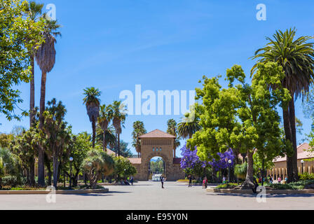 Main Quad, Stanford University, Palo Alto, California, USA Stock Photo