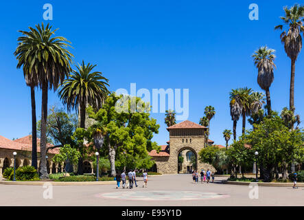 Main Quad, Stanford University, Palo Alto, California, USA Stock Photo