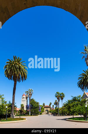 Main Quad, Stanford University, Palo Alto, California, USA Stock Photo