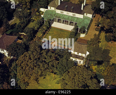 [Aerial View, Theodore Newton Law Residence, Houston, Texas] Stock Photo