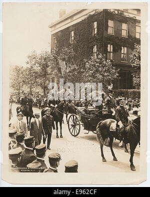 [Homecoming of Former President Theodore Roosevelt, Passing Fifth Ave, New York City] Stock Photo