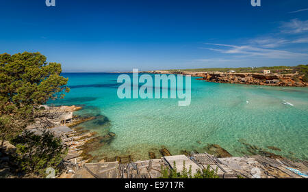 Cala Saona beach Stock Photo